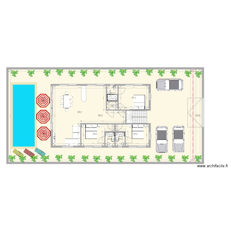 radgen plan. Plan de 10 pièces et 435 m2