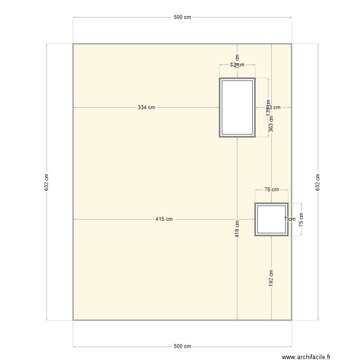 DP4 facade 3 renovation. Plan de 1 pièce et 31 m2