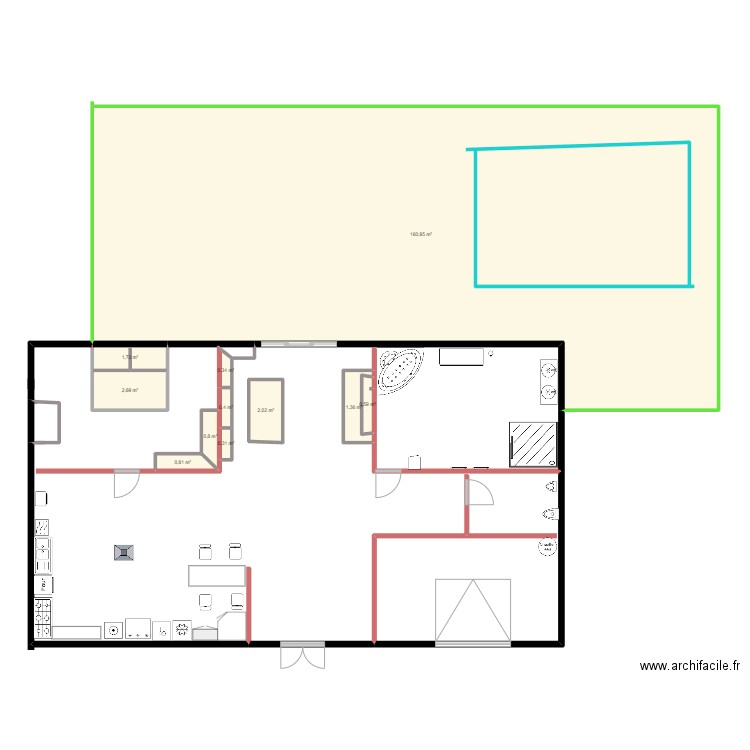 maison de reve . Plan de 11 pièces et 172 m2