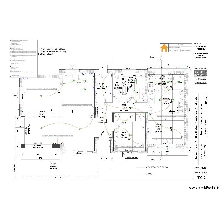 PLAN ELEC_RDC_MICHEL_PLERIN. Plan de 0 pièce et 0 m2