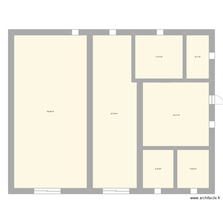 SOSO LA FAMILLE. Plan de 7 pièces et 223 m2