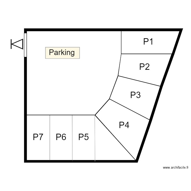 PARKING FLEURY. Plan de 9 pièces et 179 m2