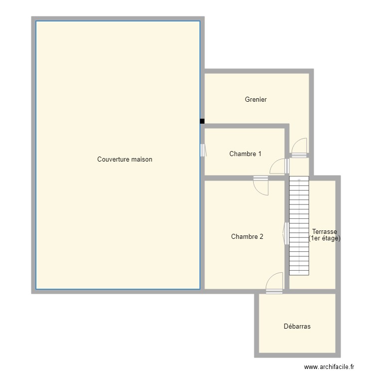 ASTIER ETAGE 2. Plan de 6 pièces et 207 m2