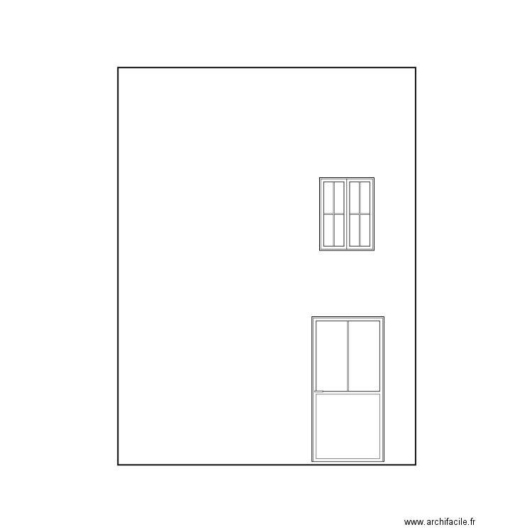 Façade Nord. Plan de 0 pièce et 0 m2