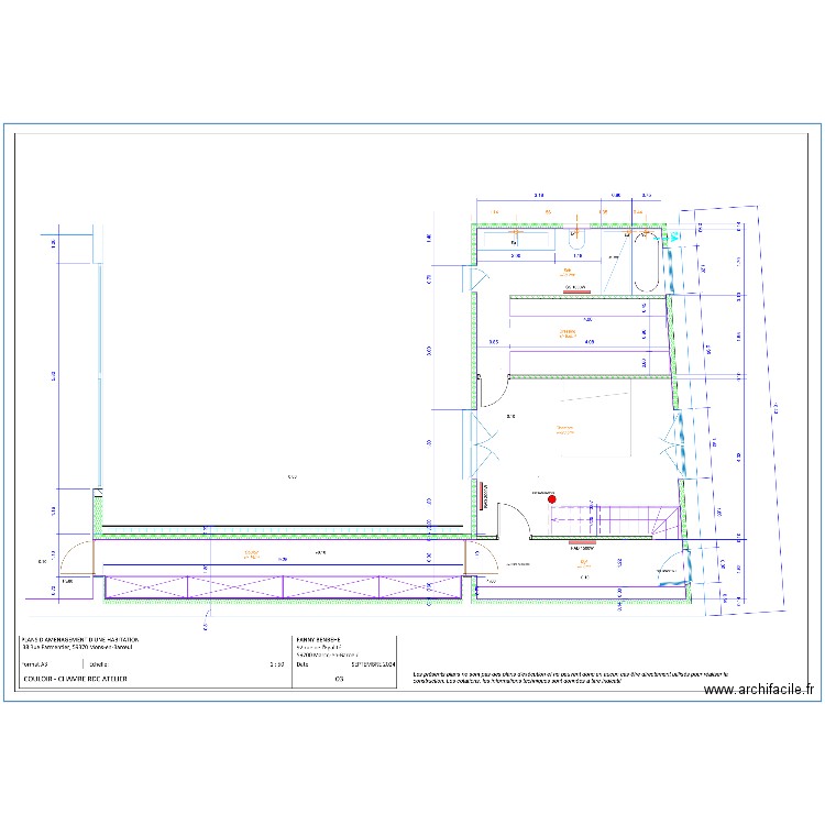 rdc arriéré Mons. Plan de 0 pièce et 0 m2