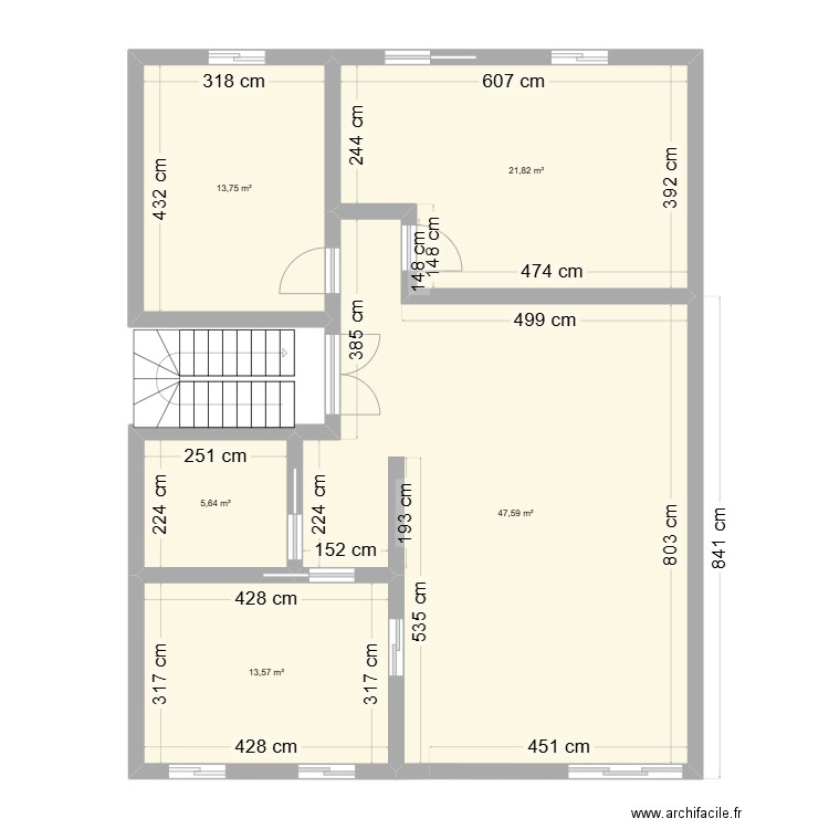 Familia Passos. Plan de 5 pièces et 102 m2