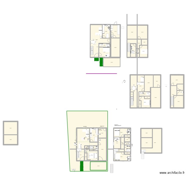 29.05. Plan de 59 pièces et 590 m2