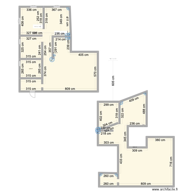 ma maison à construire. Plan de 3 pièces et 203 m2