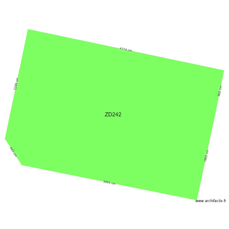 parcelle. Plan de 0 pièce et 0 m2