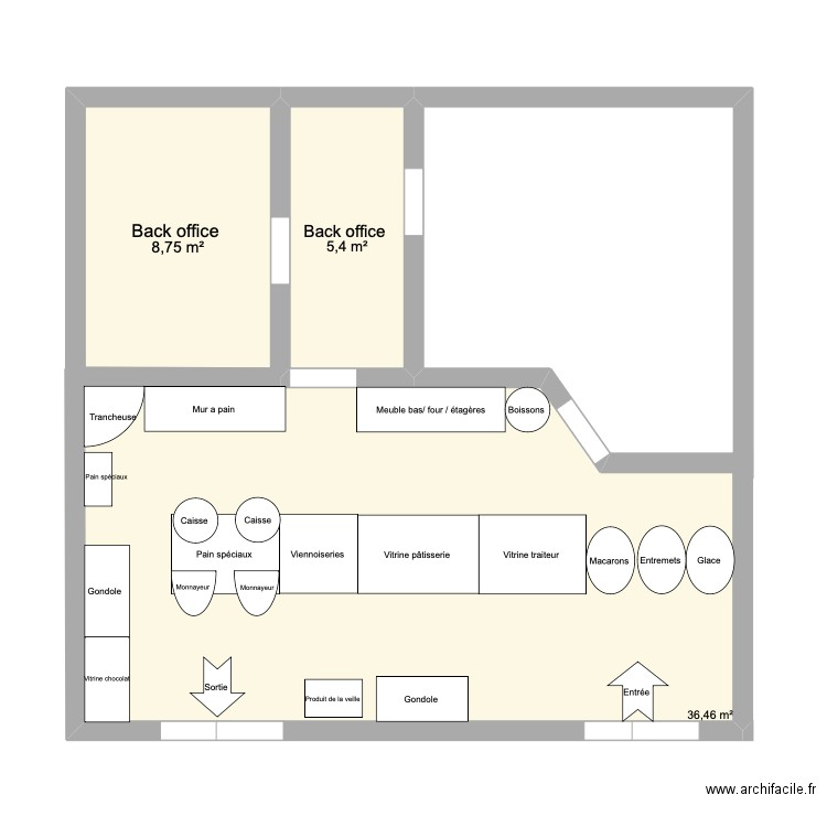 Tollet 2.0. Plan de 3 pièces et 51 m2