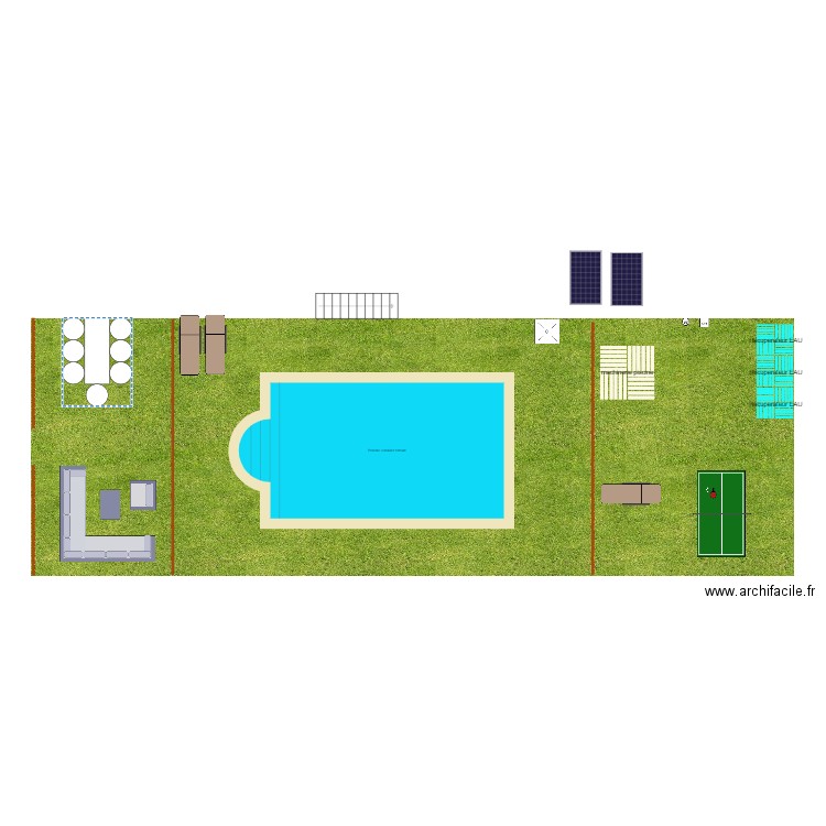 Amenagement Piscine. Plan de 0 pièce et 0 m2