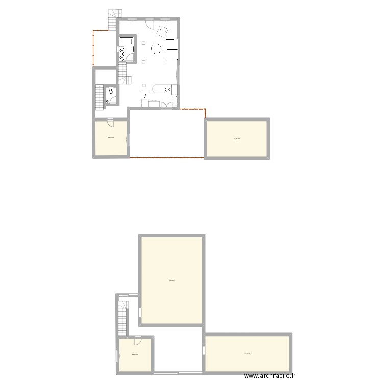 Plan Villaz avec ode. Plan de 5 pièces et 135 m2