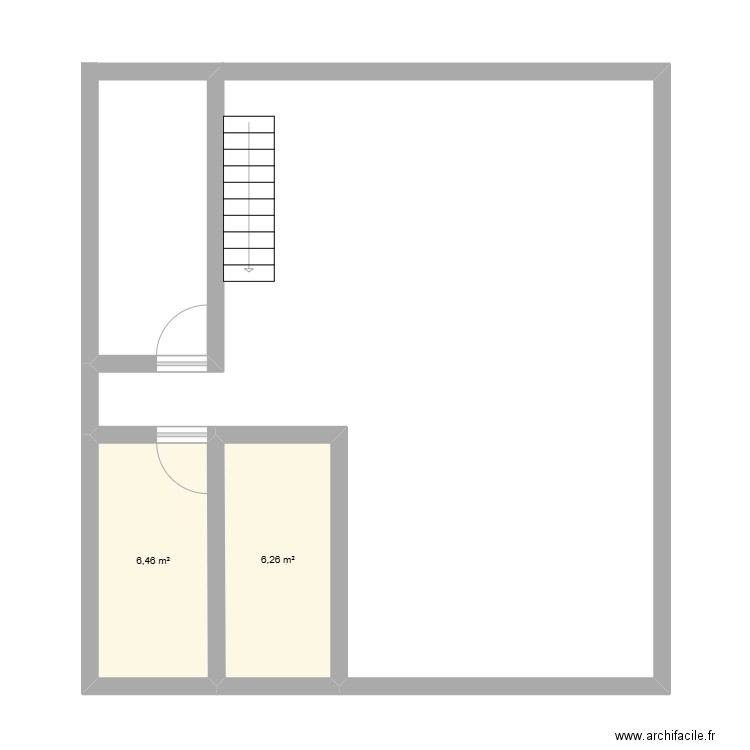 Mathias MAISON. Plan de 2 pièces et 13 m2