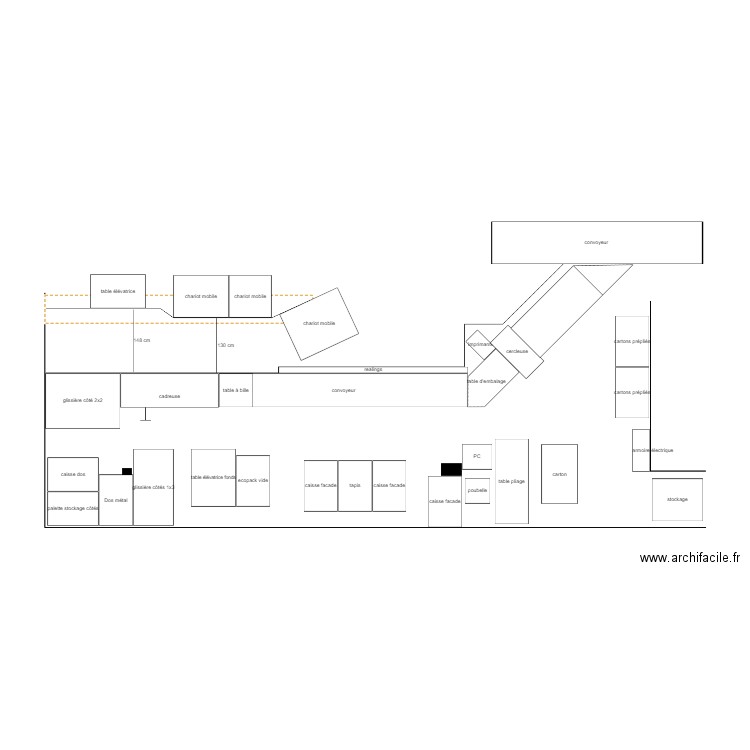 Chaine K implantation cadreuse.2. Plan de 0 pièce et 0 m2