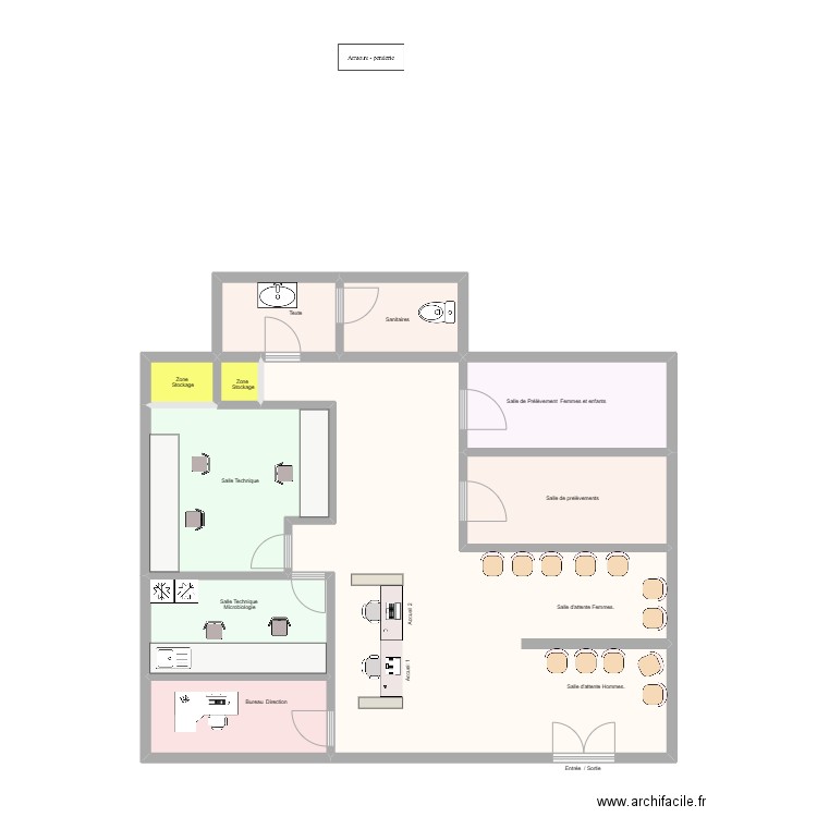 BIOLMH OF. Plan de 10 pièces et 105 m2