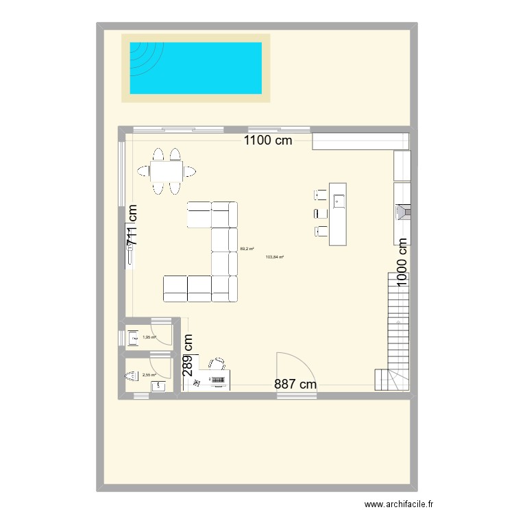 My villa. Plan de 4 pièces et 198 m2