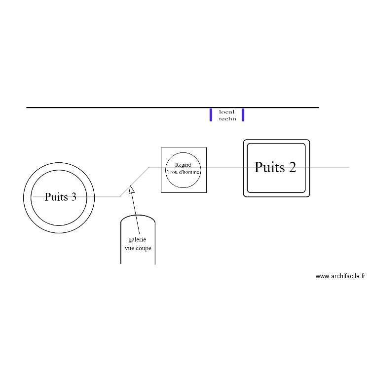 plan galerie. Plan de 0 pièce et 0 m2