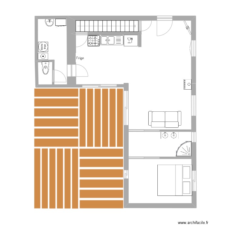 MAISON 1. Plan de 0 pièce et 0 m2