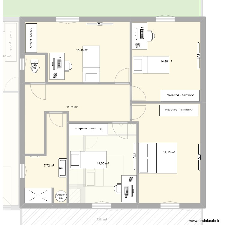 PLAN VERTRIEU 3. Plan de 12 pièces et 446 m2