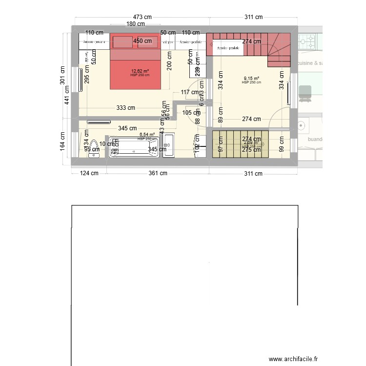 LUC & RUDY GOUY plan remodifié 2. Plan de 12 pièces et 126 m2