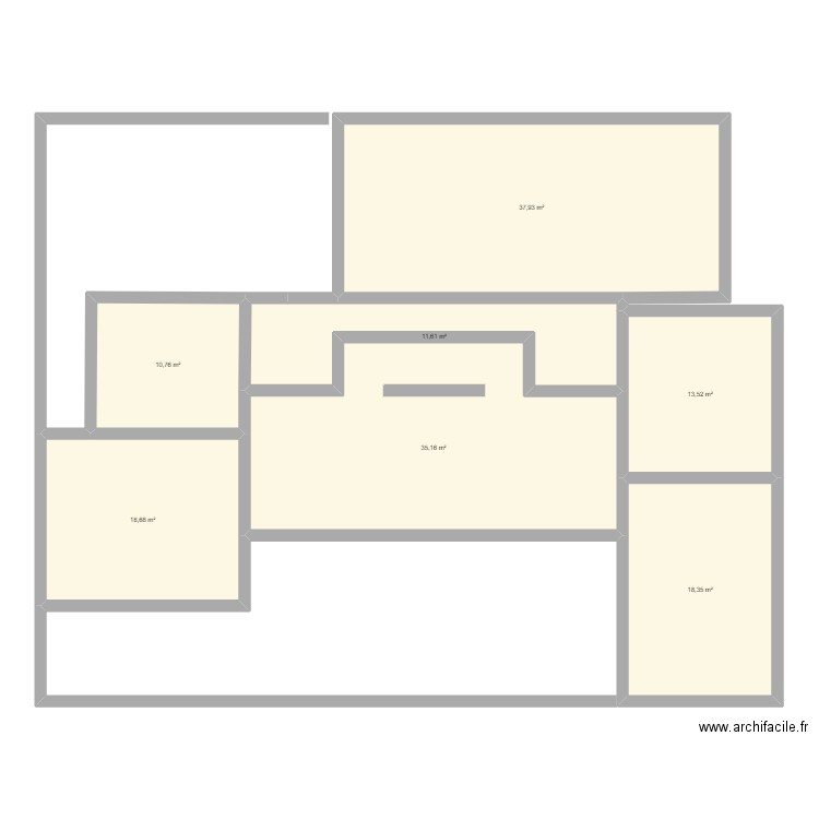 plan1. Plan de 7 pièces et 146 m2