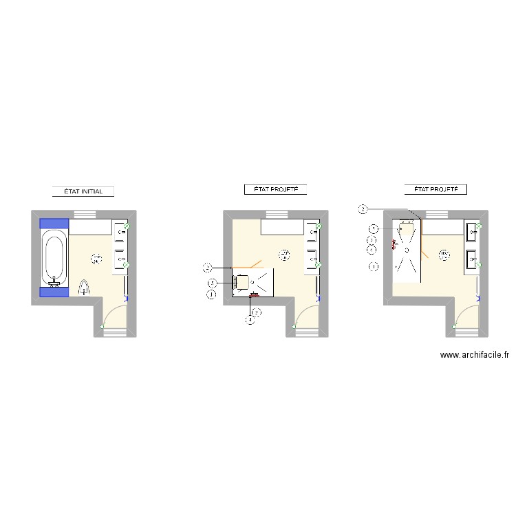 CASTANIE. Plan de 2 pièces et 15 m2