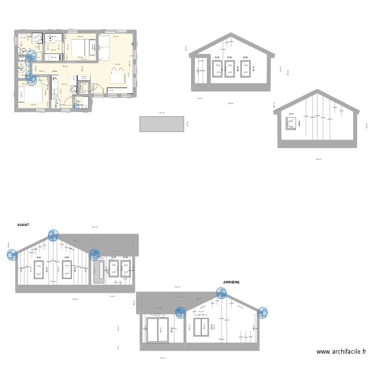 65 Du Hibou 2025-01 Plan électrique. Plan de 27 pièces et 235 m2