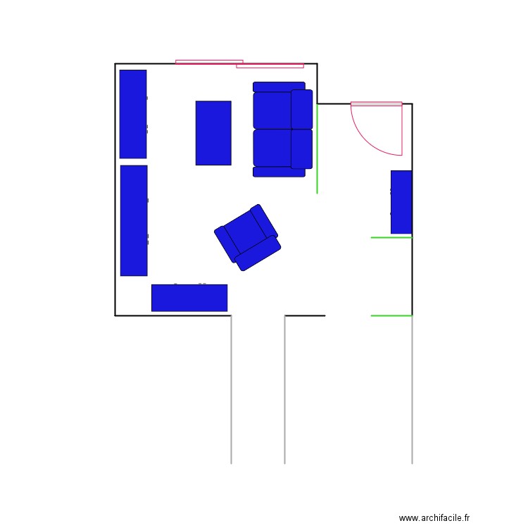 salon f3. Plan de 0 pièce et 0 m2