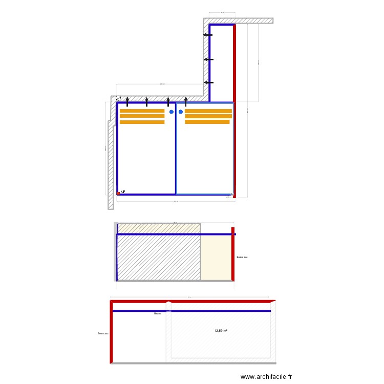 EDWIN Conceicao V2. Plan de 5 pièces et 42 m2