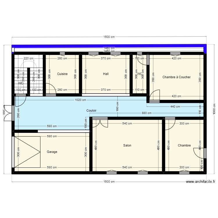 Plan de terrain 10mx15m Client 36 66 98 80. Plan de 10 pièces et 126 m2