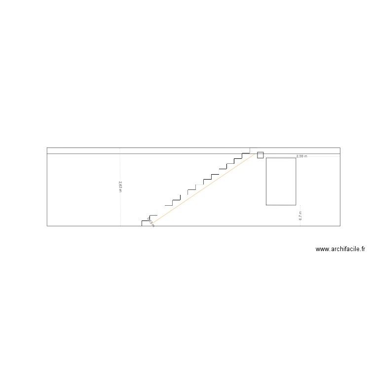 escalier. Plan de 0 pièce et 0 m2