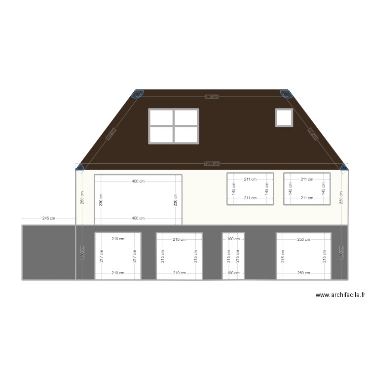 Aurec Sud. Plan de 16 pièces et 113 m2