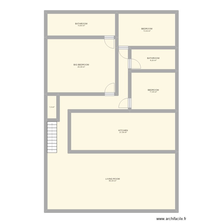 TEST1. Plan de 8 pièces et 162 m2