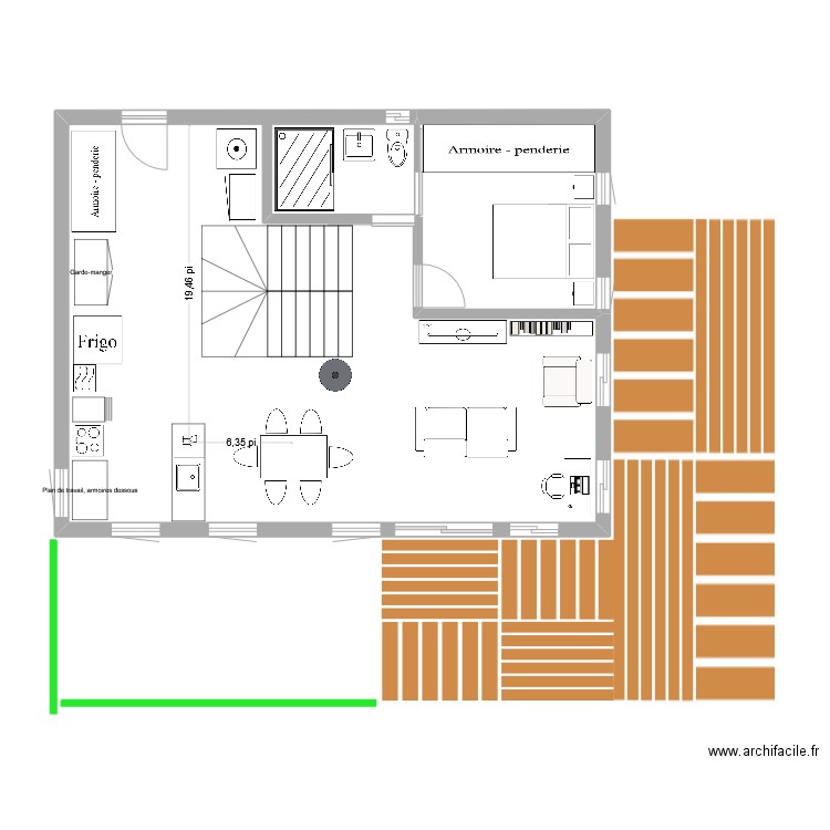 Maison Chemin du Côteau étage. Plan de 0 pièce et 0 m2