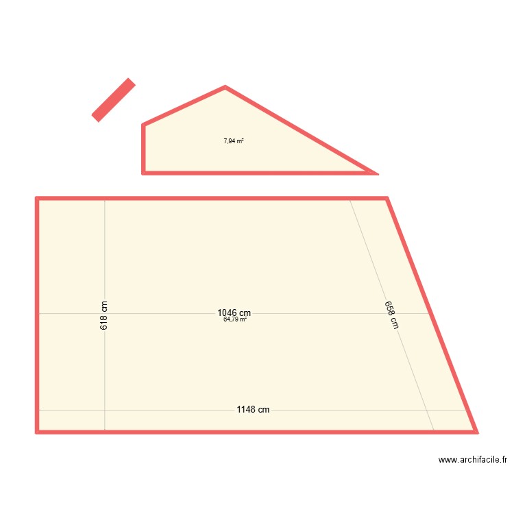 BIEVRES BIEVRES. Plan de 2 pièces et 73 m2