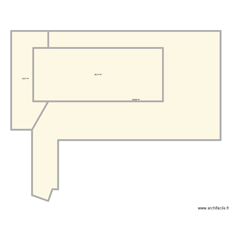 terrasse piscine 02. Plan de 3 pièces et 182 m2