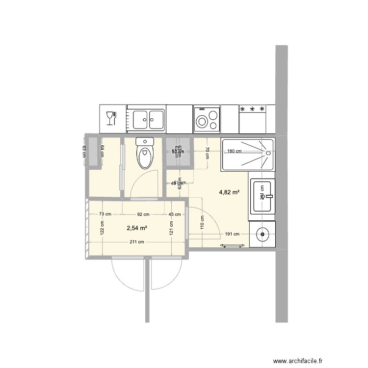 MARIE MURS VIDES 2. Plan de 5 pièces et 10 m2