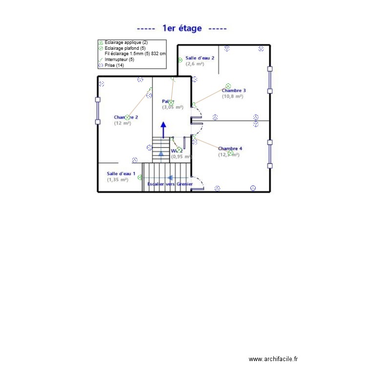 ANNEMARIE - MARC R+1. Plan de 0 pièce et 0 m2