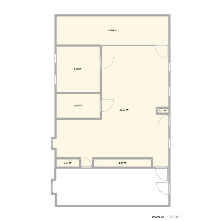 classe PS/MS/GS. Plan de 7 pièces et 71 m2