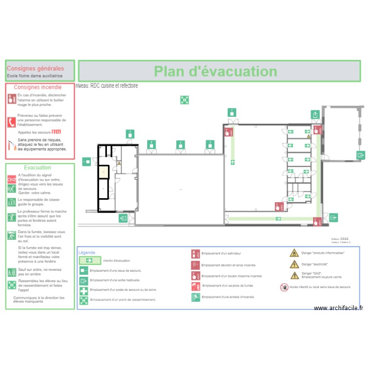 Test. Plan de 3 pièces et 1220 m2