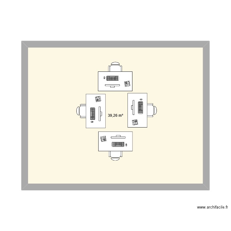 bettembourg. Plan de 1 pièce et 39 m2