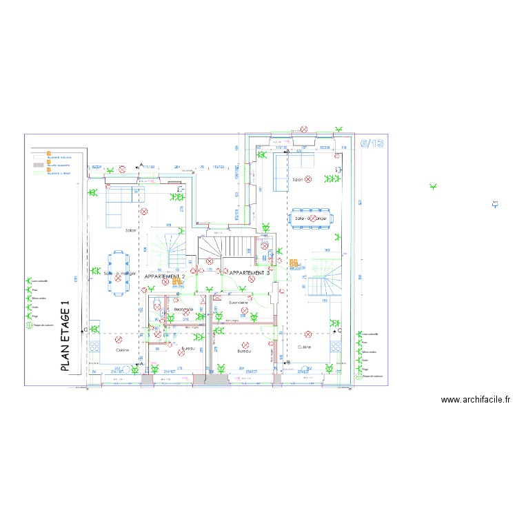 DECOLLE Denis - étage 1. Plan de 0 pièce et 0 m2