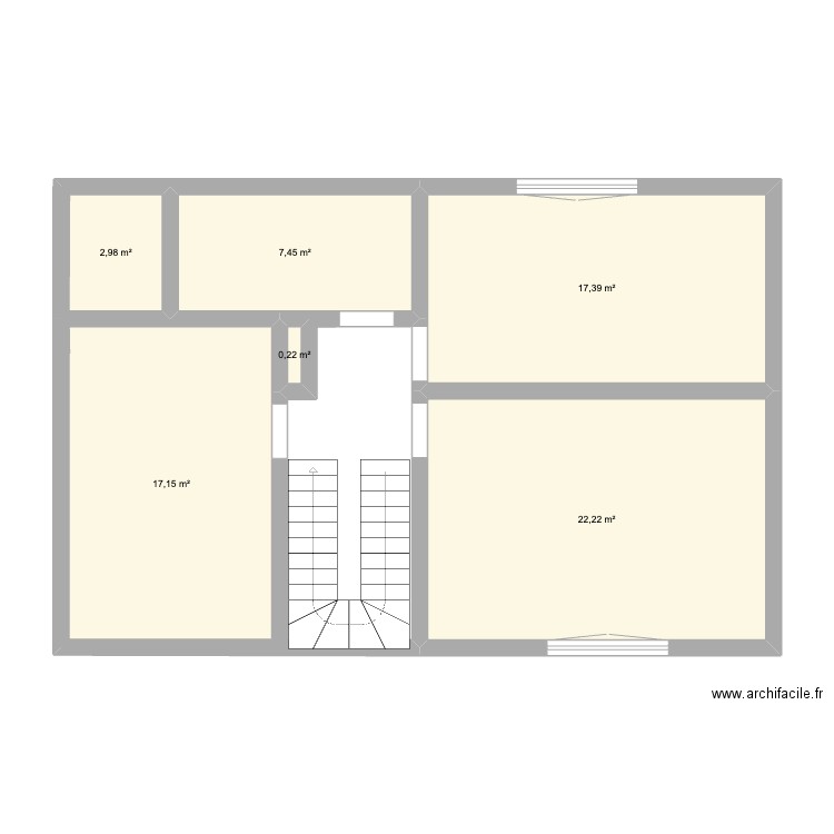 maison neuville SS. Plan de 6 pièces et 67 m2