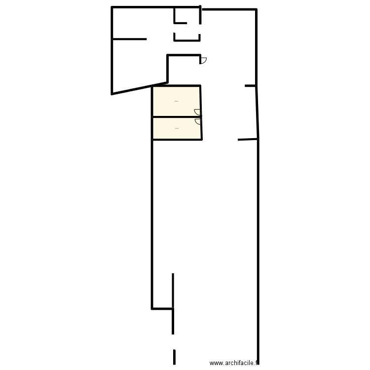 plan magasin inforatique ismail. Plan de 2 pièces et 76 m2