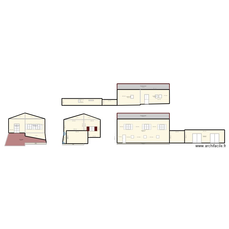 Plan façades-extension-20241124. Plan de 23 pièces et 289 m2