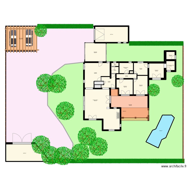 DAUDON def. Plan de 35 pièces et 1217 m2