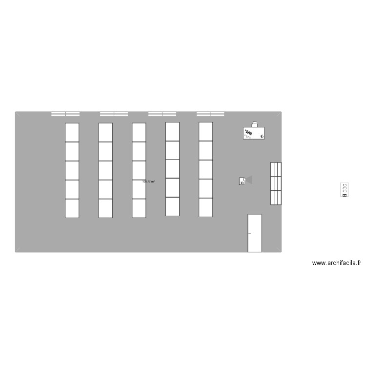 G401. Plan de 1 pièce et 109 m2