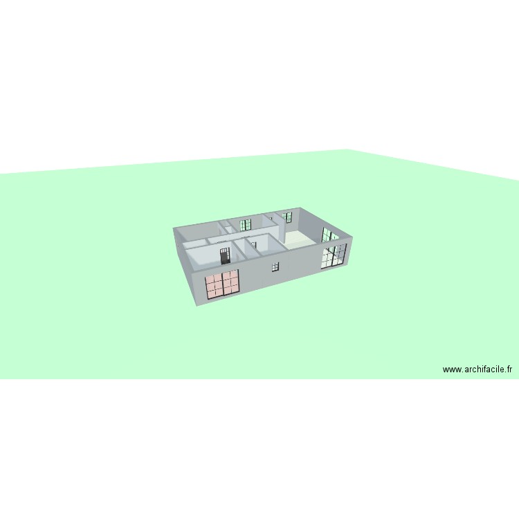 Idée n°1. Plan de 1 pièce et 95 m2