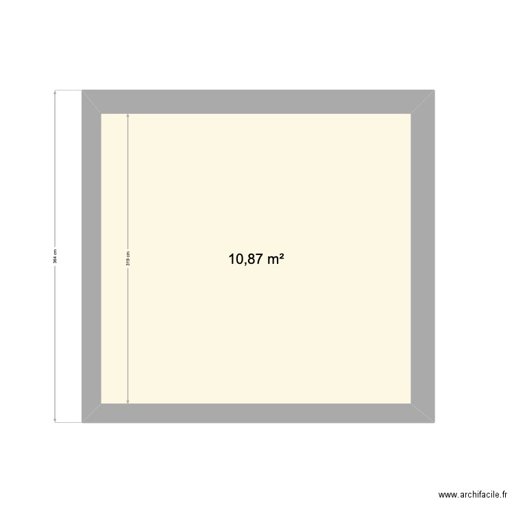 La Cabane. Plan de 1 pièce et 11 m2