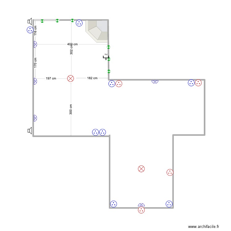 VDA SALON ELEC2. Plan de 0 pièce et 0 m2